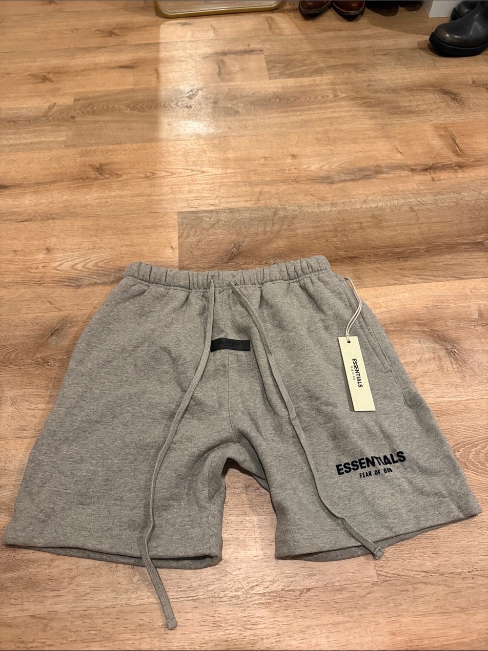 Fear of God Essentials Men's Gray Logo Athletic Shorts